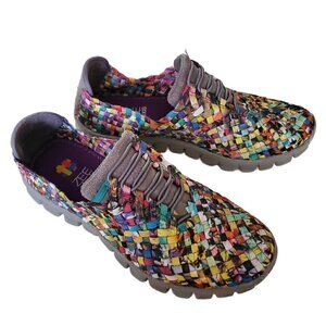 BZee Alexis Danielle Mosaic Multicolor Shoes  NIB